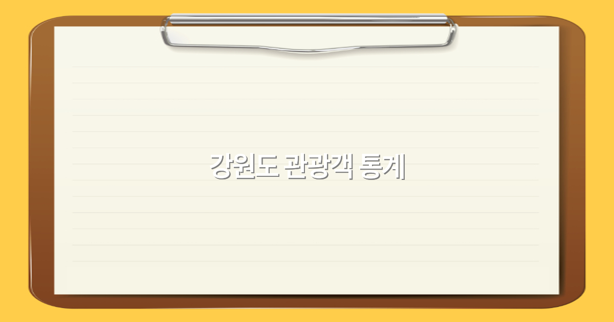 2025년 강원도 관광객 통계로 보는 여행 트렌드 완전 정복